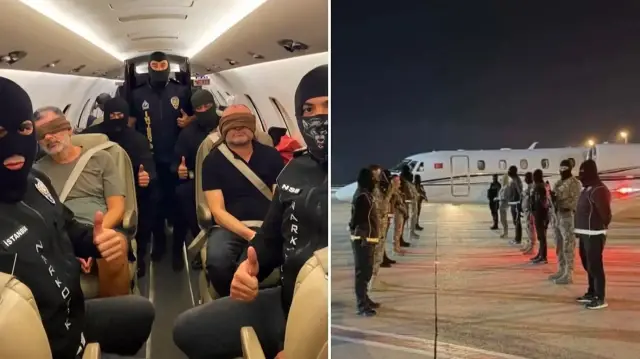 bakan yerlikaya duyurdu kirmizi bultenle aranan uyusturucu baronu turkiyeye getirildi hxQOXlRT