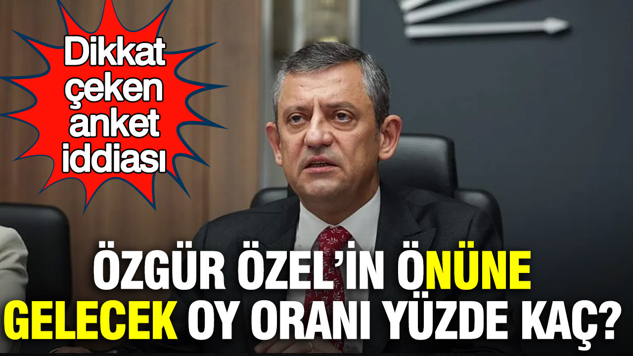 Özgür Özel’in Oy Oranı Hakkında Şok İddia: Yüzde 41 mi?