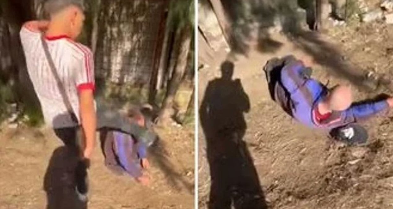 Parkta Uyuyan Adamın Yüzüne Tekme Atan Şahıslar Gözaltında